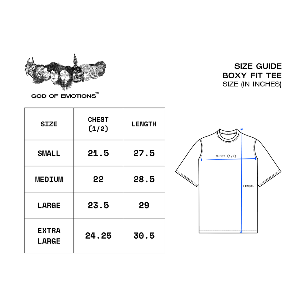 Size Guide (Inches)