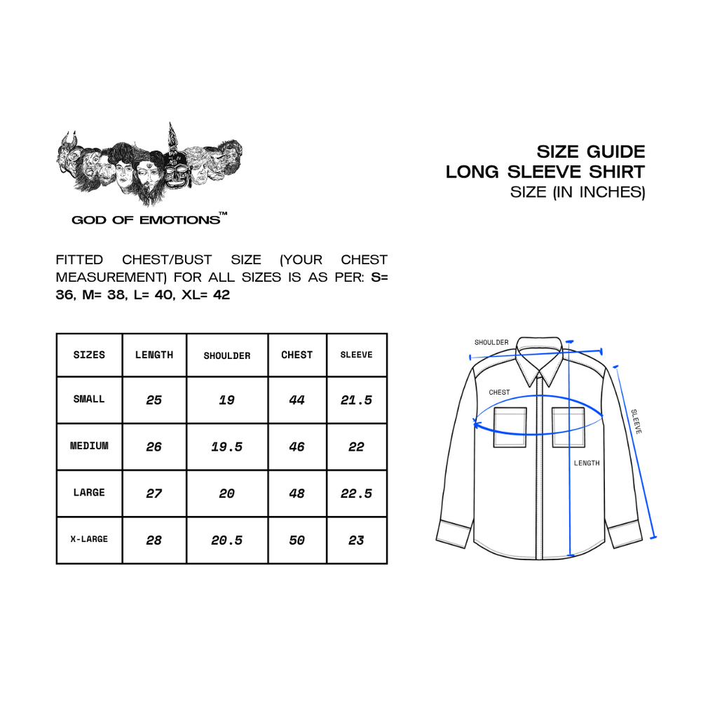 Size Guide (Inches)