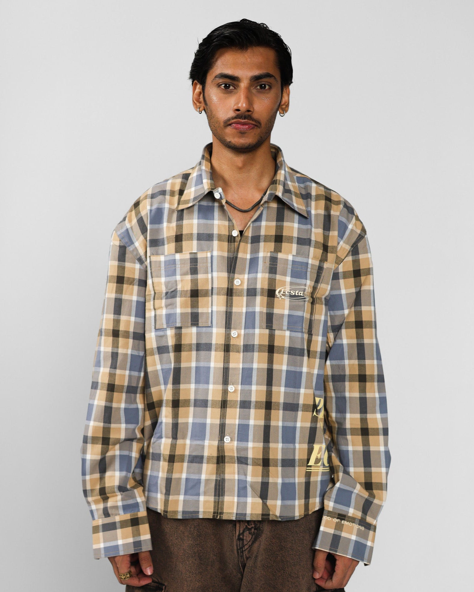 CHECKED STREETWEAR SHIRT