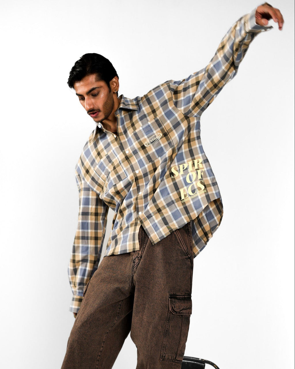 CHECKED STREETWEAR SHIRT
