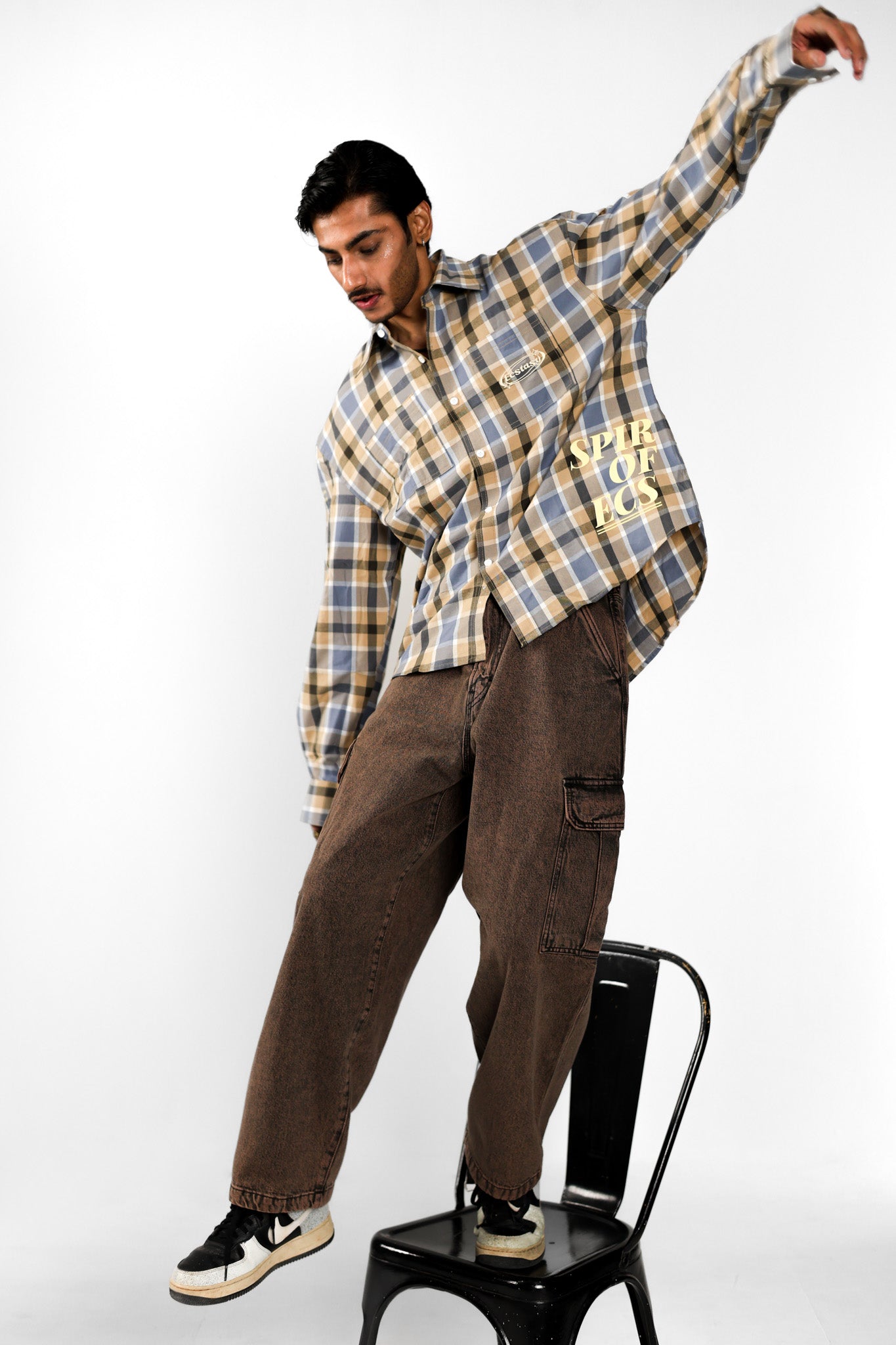 CHECKED STREETWEAR SHIRT