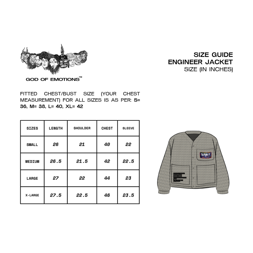 Size Guide (Inches)
