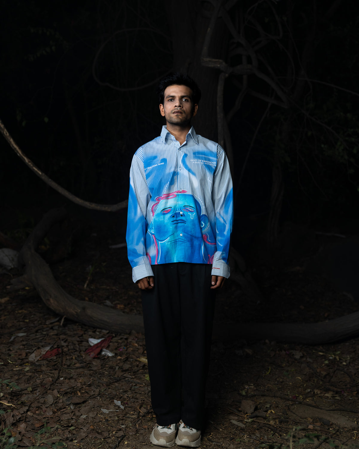 PINK BIND LONG SLEEVE SHIRT