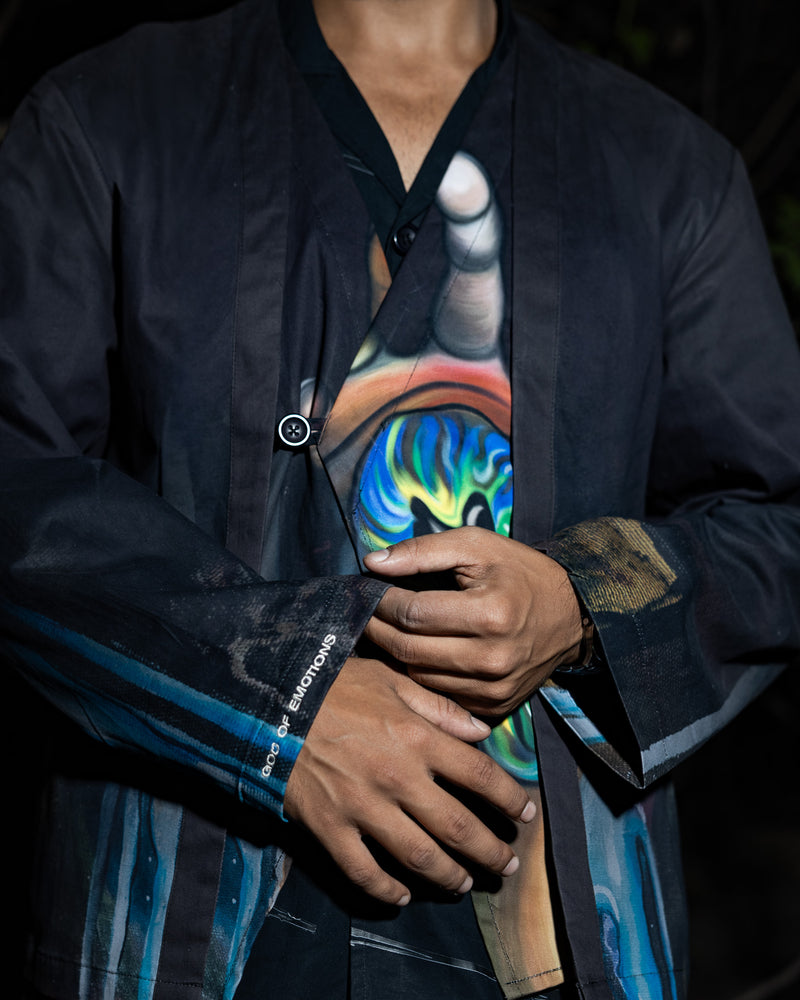 VISCOUS SIGHT RELAXED KIMONO COORD SET