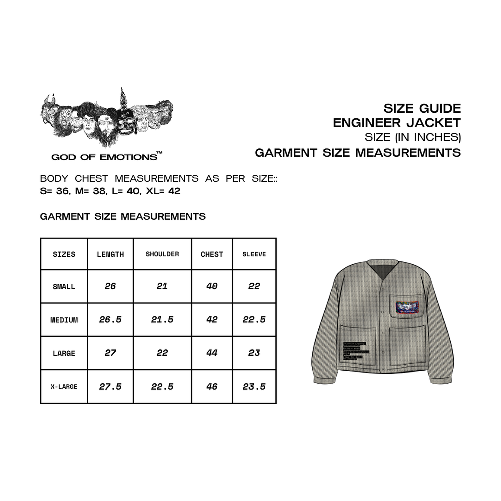 Size Guide (Inches)