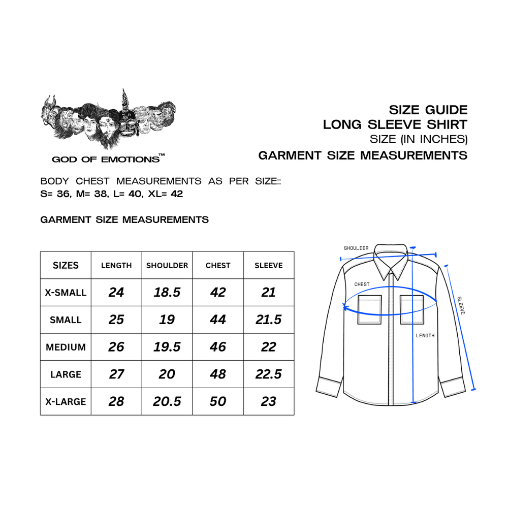Size Guide (Inches)