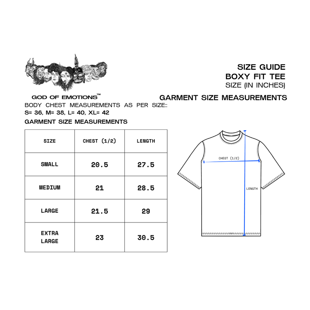 Size Guide (Inches)