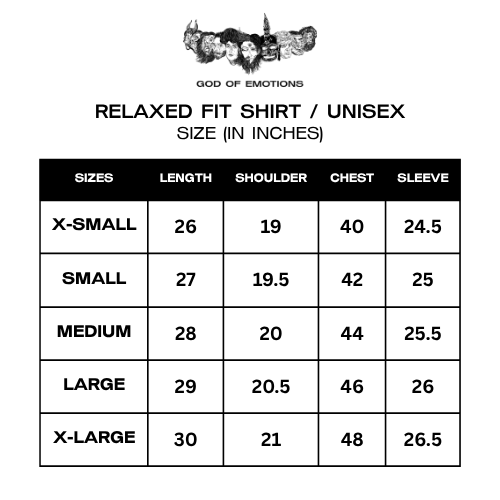 Size Guide (Inches)