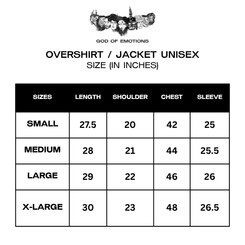 Size Guide (Inches)