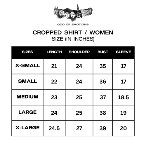 Size Guide (Inches)